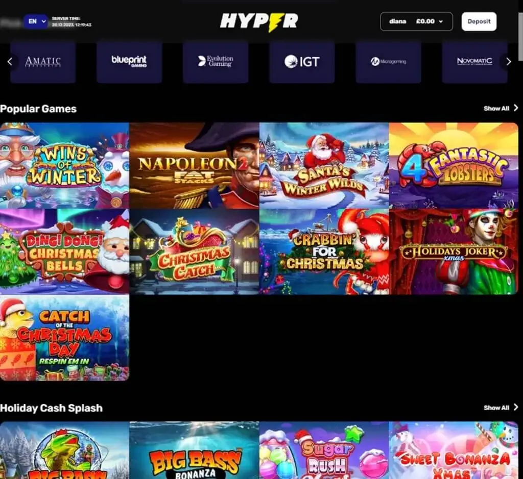 Hyper Casino screenshot